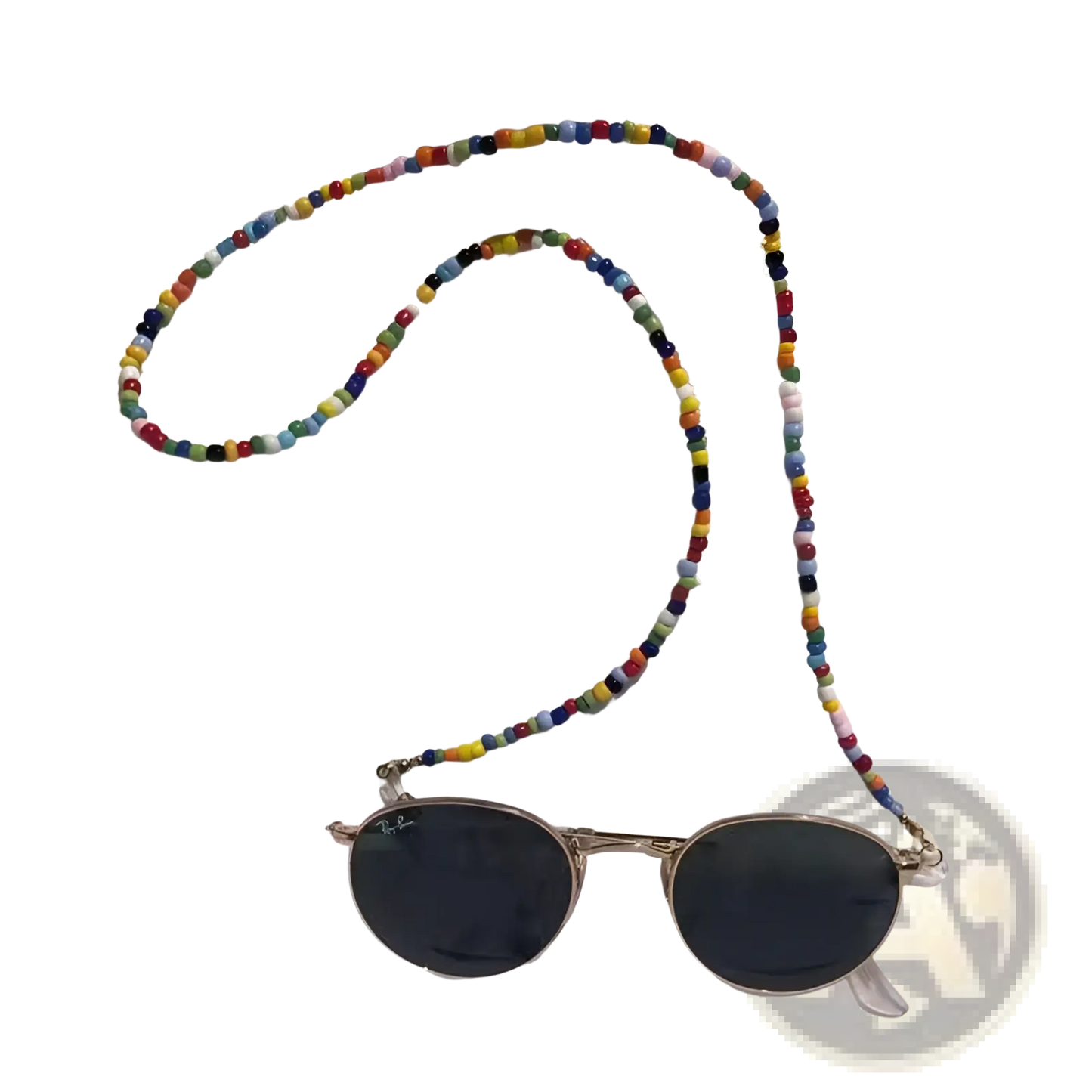 Colorful Rainbow Beaded Eyeglass and Mask Lanyard Chain