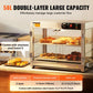 Commercial Food Warmer 2 Tier Countertop Pizza Display