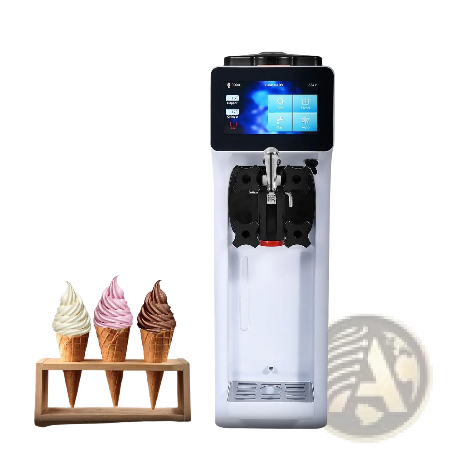 Commercial Ice Cream Machine 1000w Soft Serve Maker