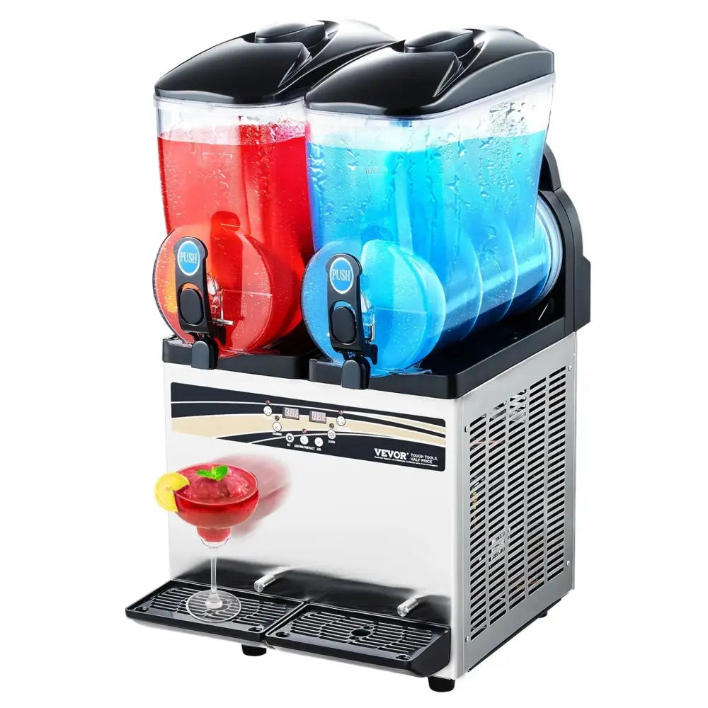 Dual Tank 15l Commercial Slushy and Frozen Drink Machine