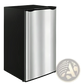 Compact 3.2 Cu. Ft. Stainless Steel Mini Fridge with Freezer
