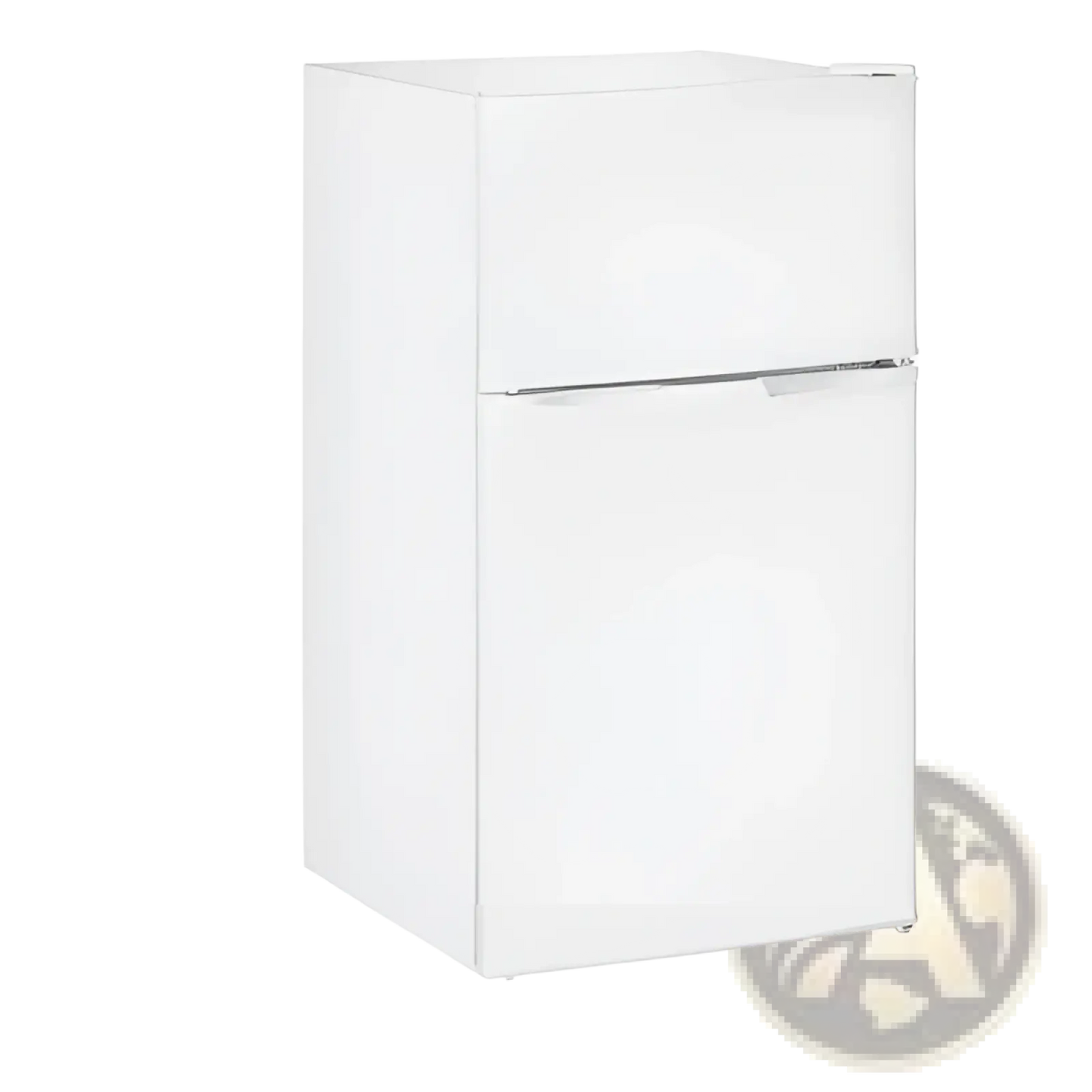 Compact Two Door Mini Fridge with Freezer and Adjustable Shelves