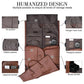 Convertible Leather Travel Garment Bag with Shoe Pocket