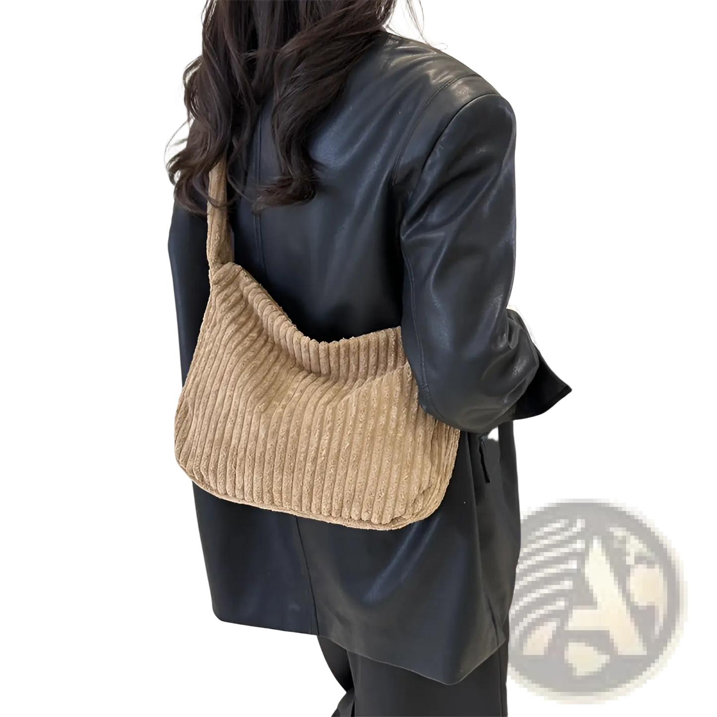 Corduroy Shoulder Tote Bag Minimalist Streetwear Bag