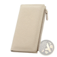 Cowhide Leather Anti Theft Rfid Long Zip Wallet