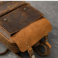 Vintage Crazy Horse Leather Adventure Backpack