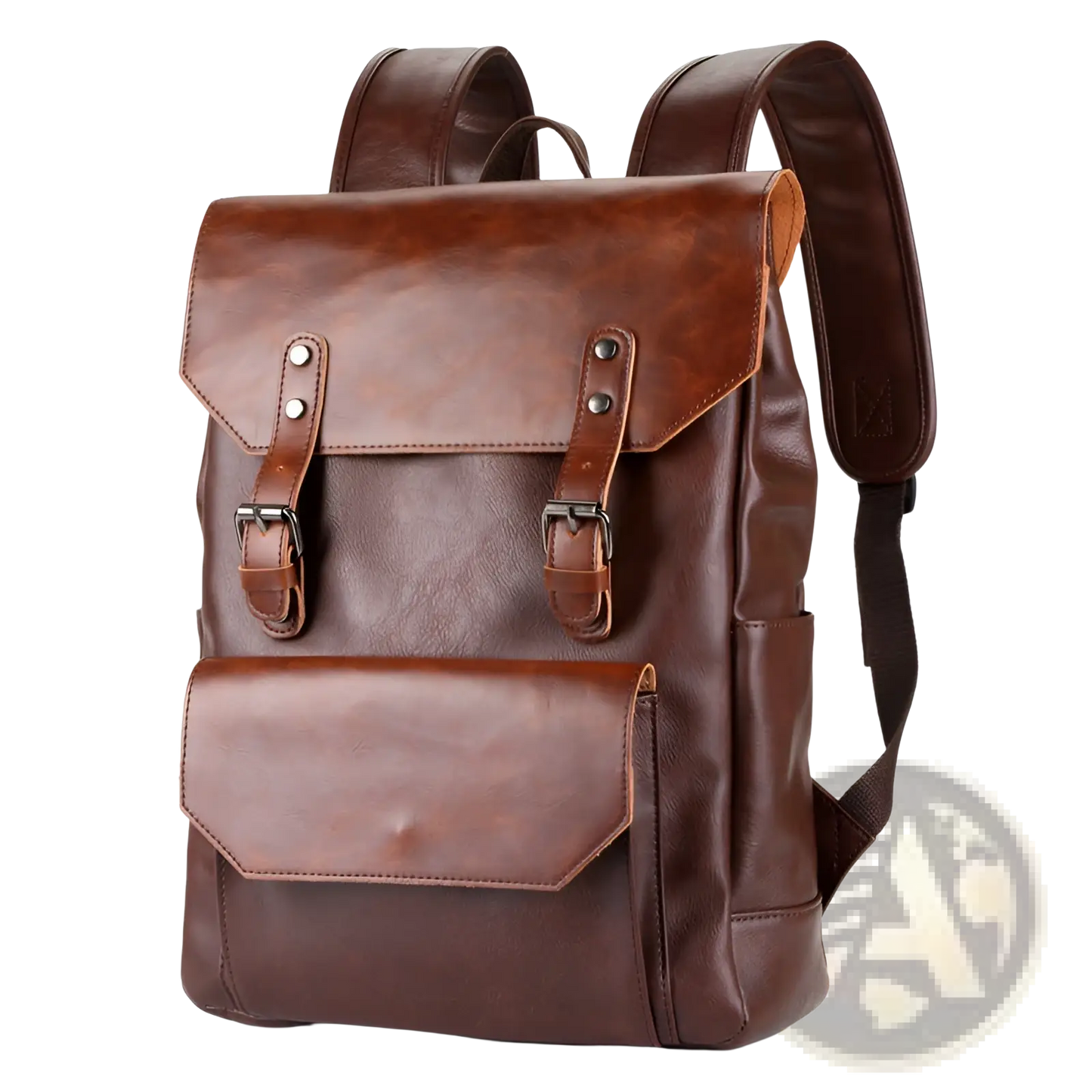 Crazy Horse Leather Large Capacity Unisex Backpack