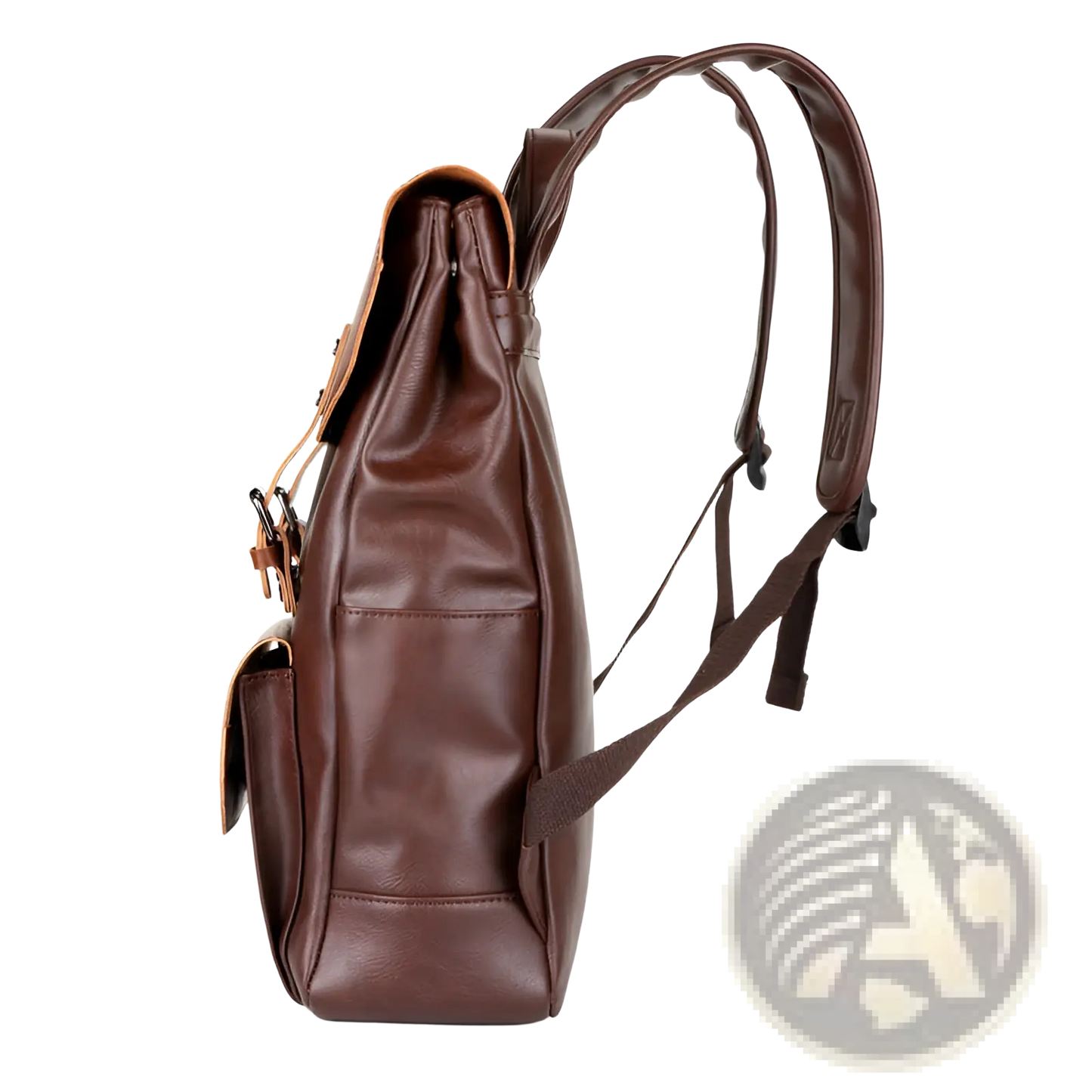 Crazy Horse Leather Large Capacity Unisex Backpack