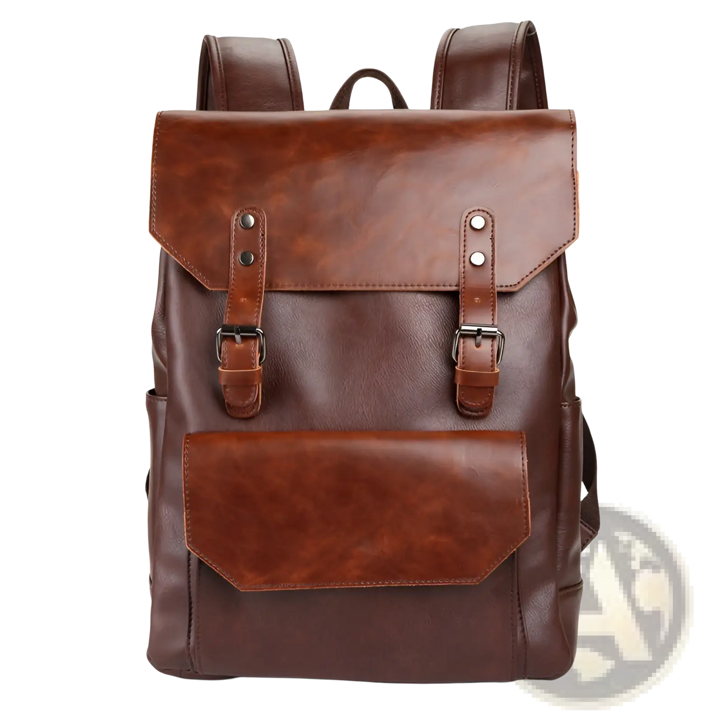 Crazy Horse Leather Large Capacity Unisex Backpack