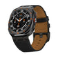 Premium Crazy Horse Leather Watch Strap with Silver Buckle