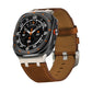 Premium Crazy Horse Leather Watch Strap with Silver Buckle