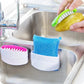 Multiuse Suction Cup Kitchen Brush and Utensil Scrubber