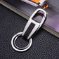 Premium Leather and Metal Carabiner Car Keychain