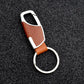 Premium Leather and Metal Carabiner Car Keychain