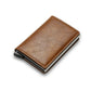 Smart Minimalist Rfid Carbon Fiber Card Holder Wallet