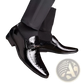 Crocodile Patent Leather Men's Loafers with Buckle