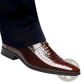 Crocodile Patent Leather Men's Loafers with Buckle