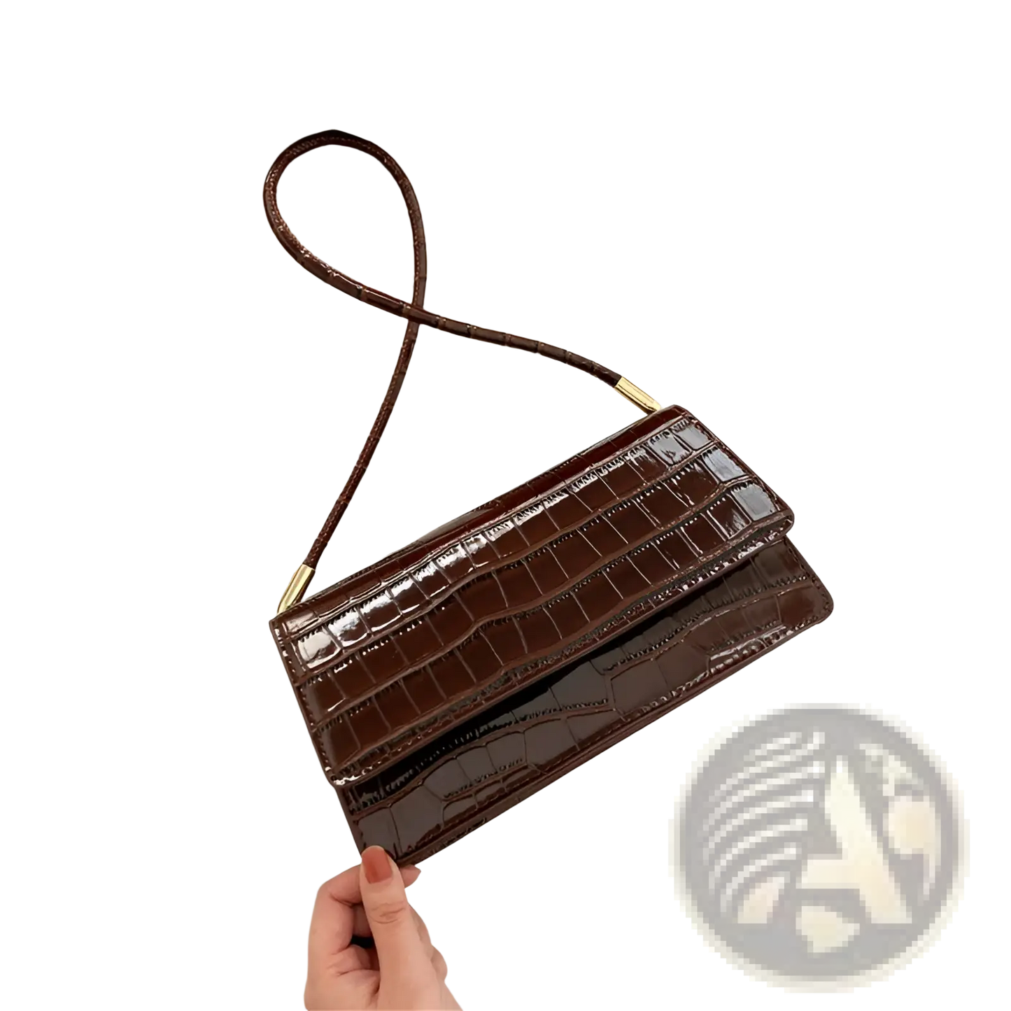 Crocodile Pattern Underarm Bag High-end Pu Clutch