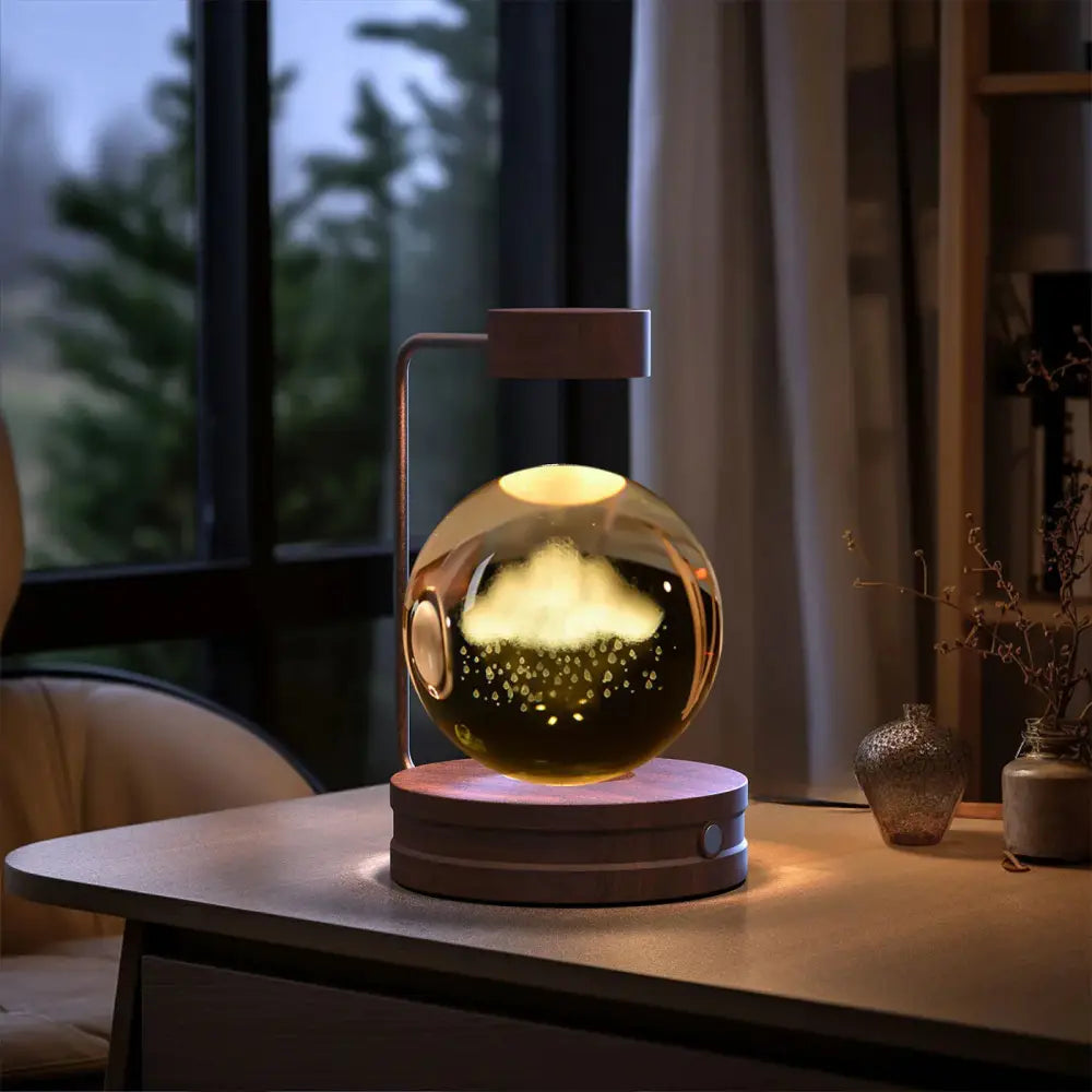 3d Crystal Ball Dinosaur Night Light Usb Bedside Lamp