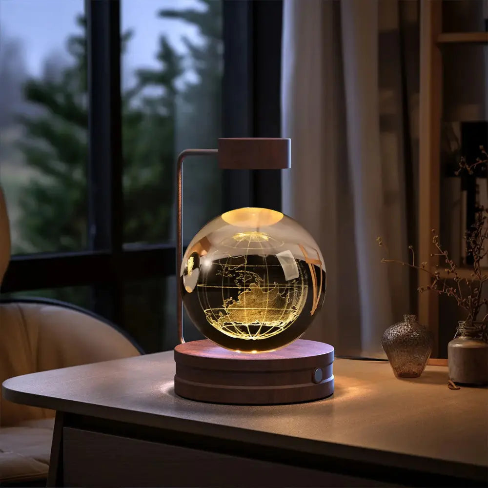 3d Crystal Ball Dinosaur Night Light Usb Bedside Lamp