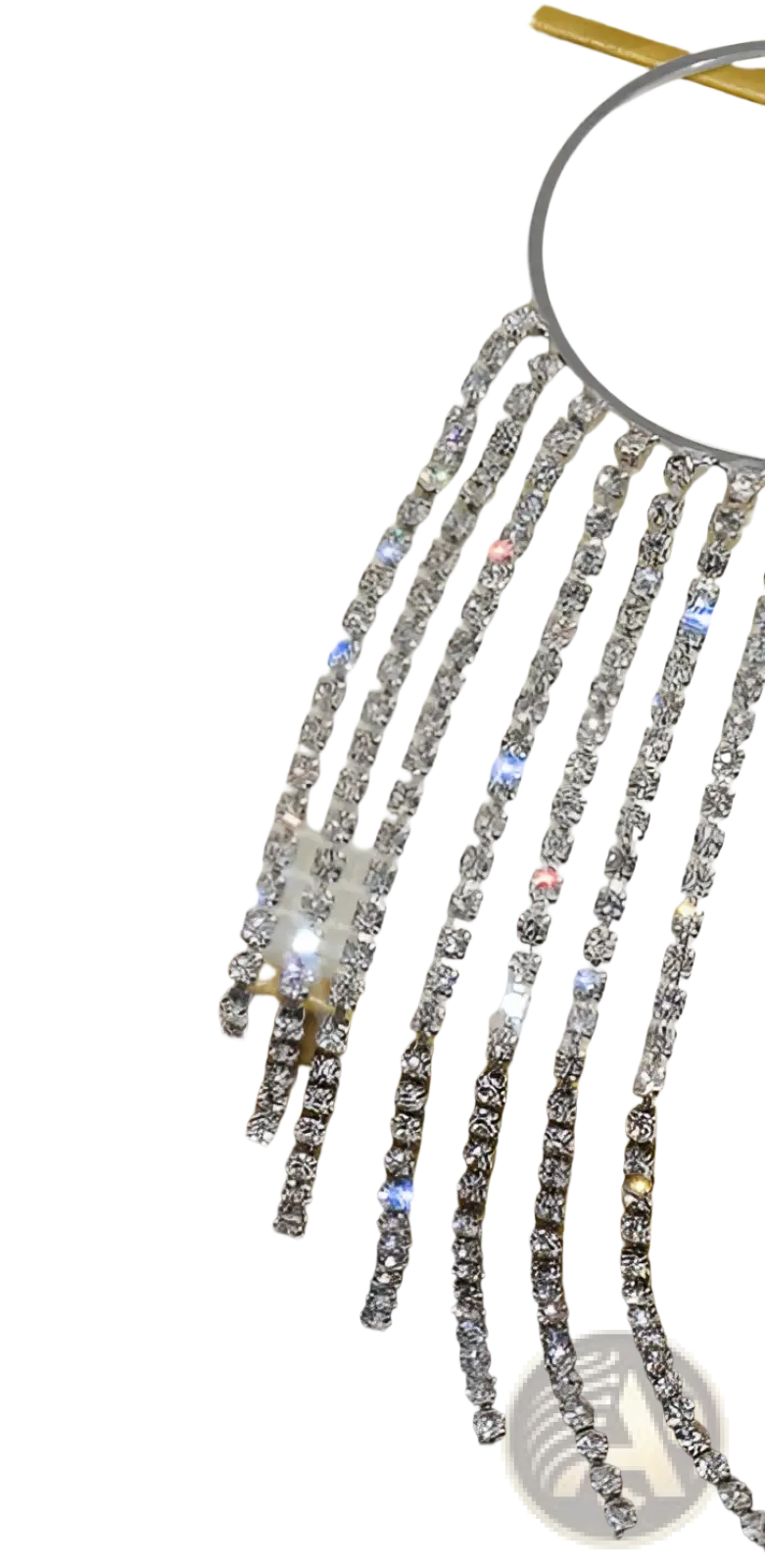 Crystal Tassel 14k Gold Plated Long Drop Earrings