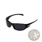 Cyberpunk Metallic Shield Sunglasses with Pc Lenses