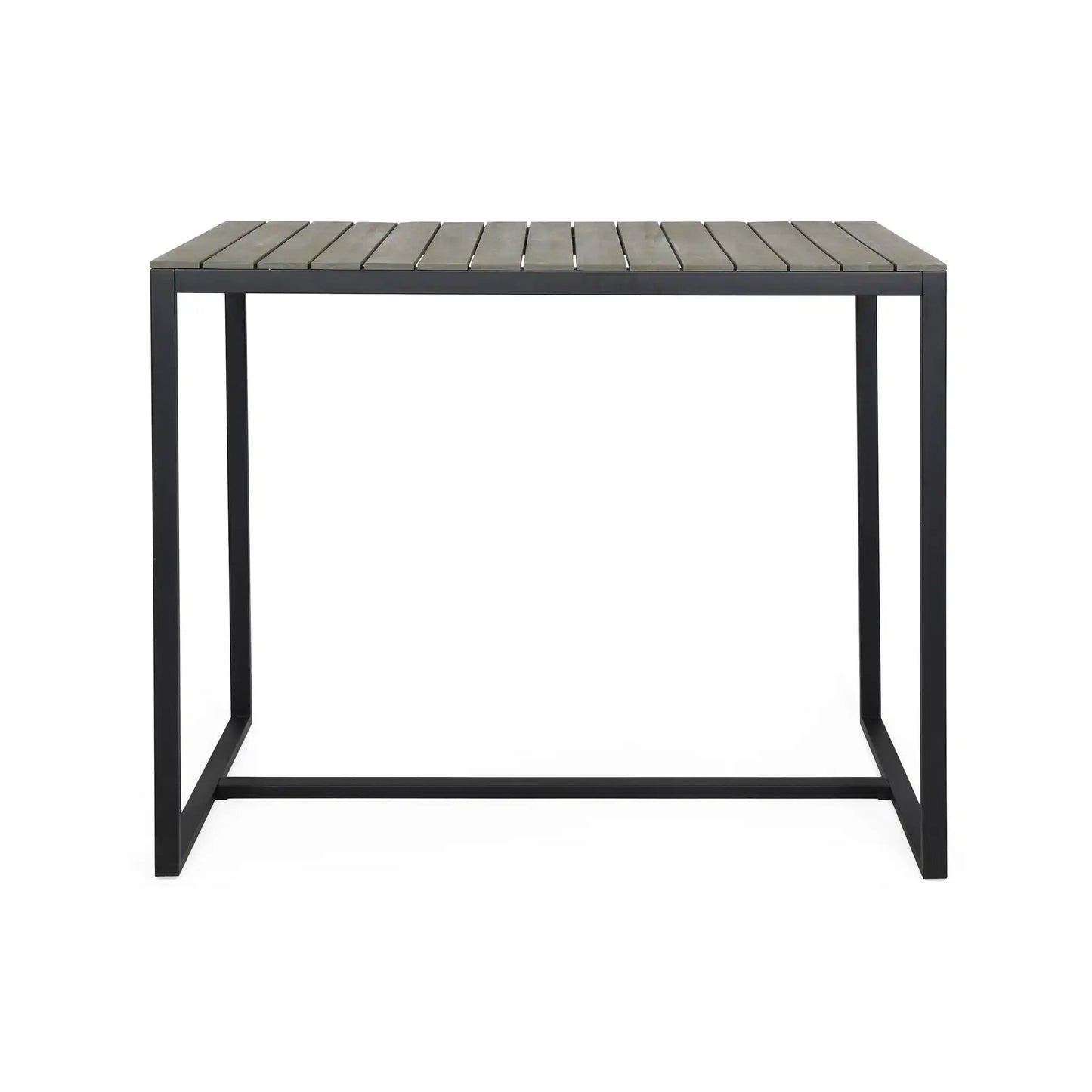 Ernesto Outdoor Industrial Acacia Wood Bar Table