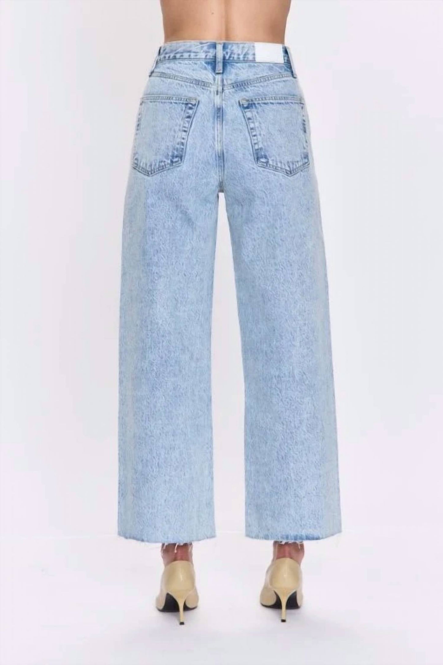 Pistola - Tate Crop Bowed Wide Leg Jean