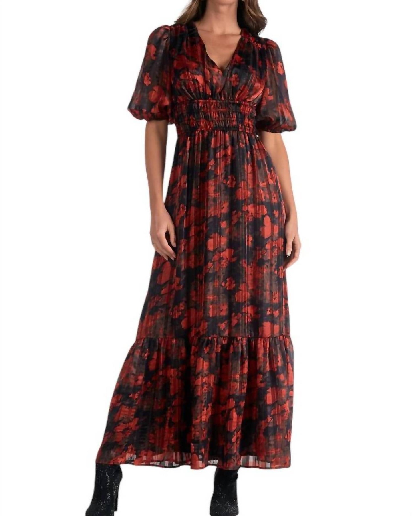 Elan - Elaine Floral Dress