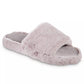 Isotoner - Women's Faux Fur and Satin Tabby Slipper