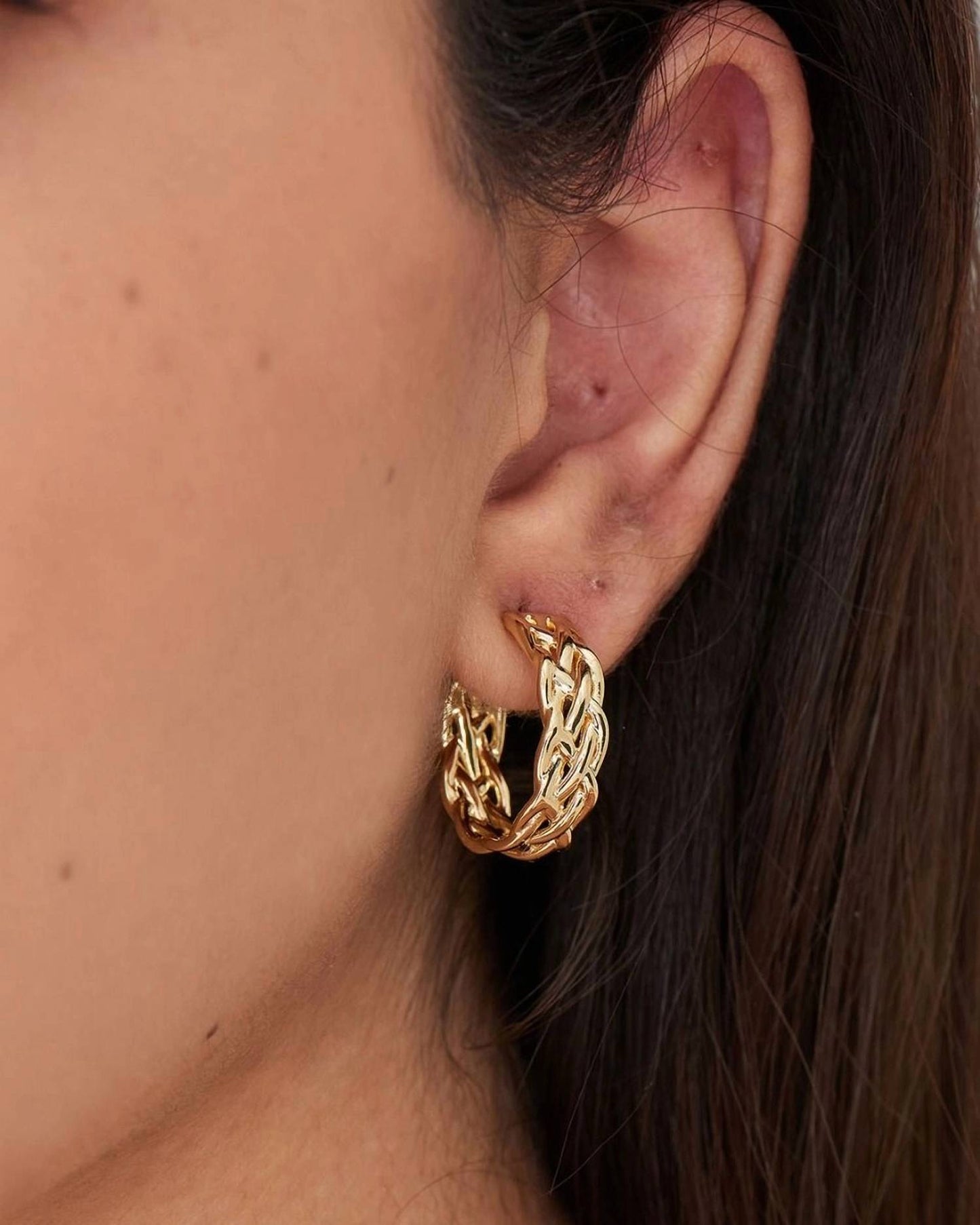 Ania Haie - Women's Rope Chunky Hoop Earrings