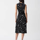 Joseph Ribkoff - Silky Knit Dot Print Fit And Flare Dress