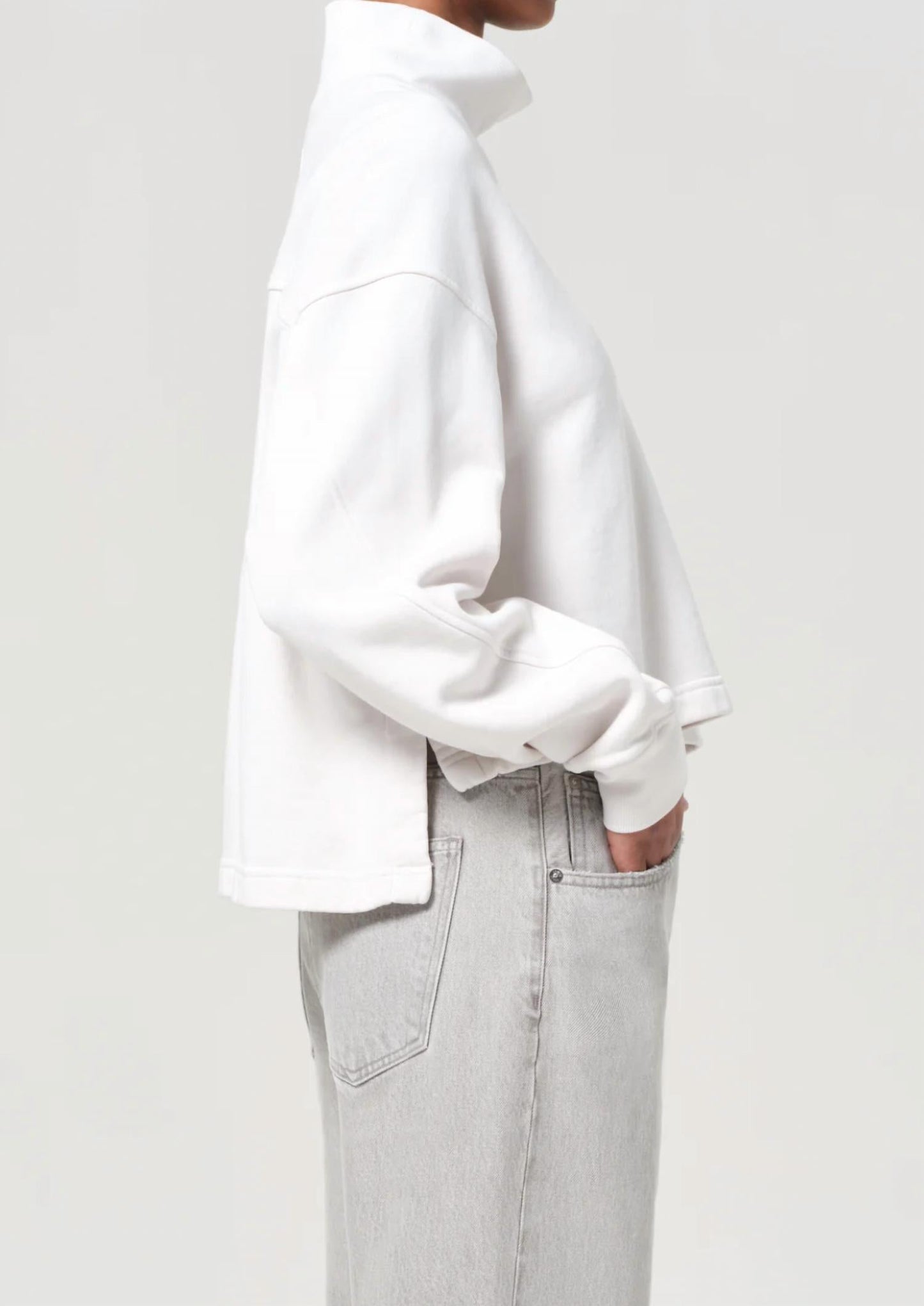 Agolde - Isra Mock Neck Sweatshirt