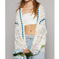 Pol - CARDIGAN WITH ROPE TRIM