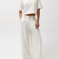 Pistola - Delphine Pleated Denim Wide Leg Pant