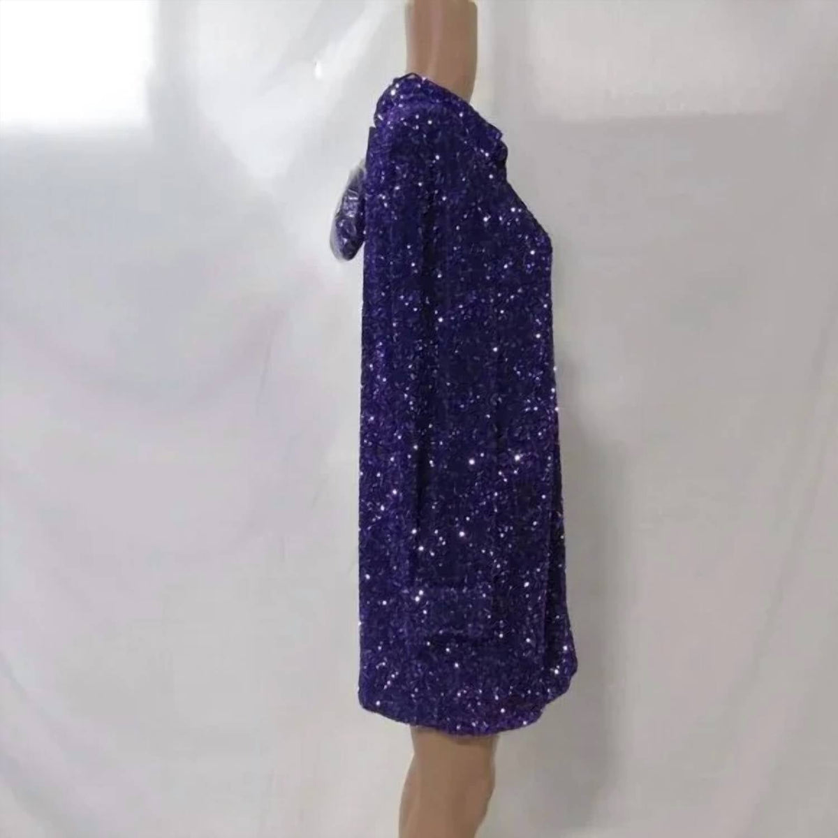 & Other Stories - Women's Sequin Mini Belted Dress