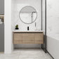 Floating Bathroom Vanity with Resin Sink and Soft-Close Doors
