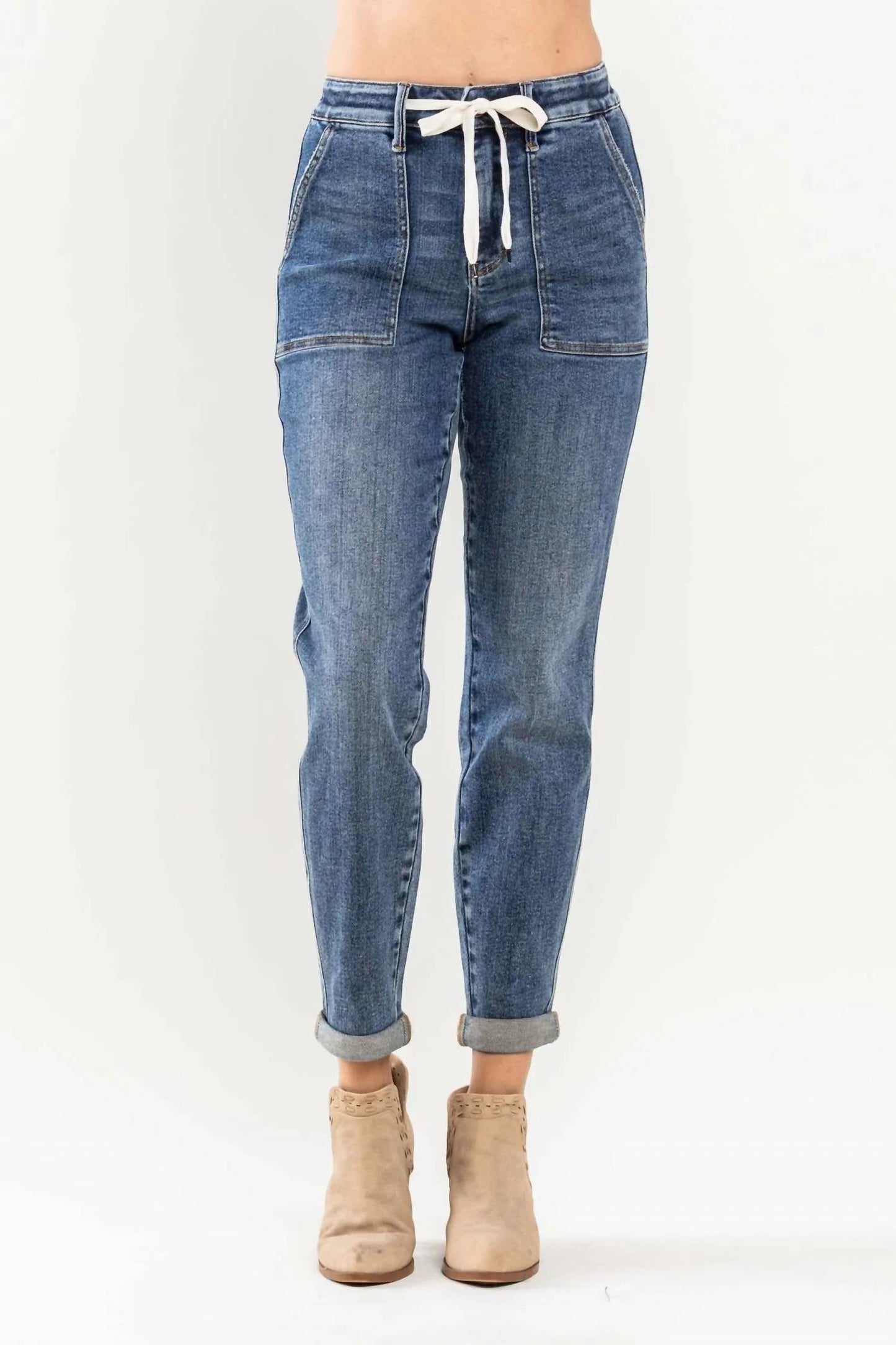 Judy Blue - Pull On Denim Jogger Pants
