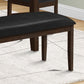 Rectangular Upholstered Hallway Bench - Transitional Design