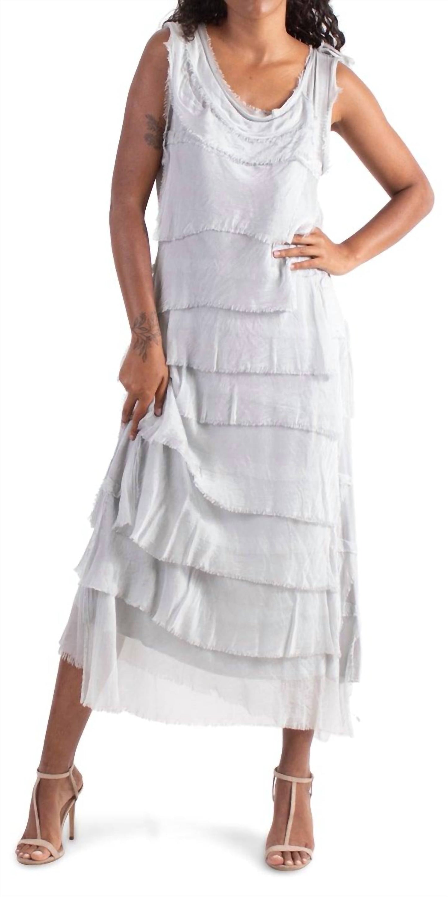 Gigi Moda - Siena Long Ruffle Dress