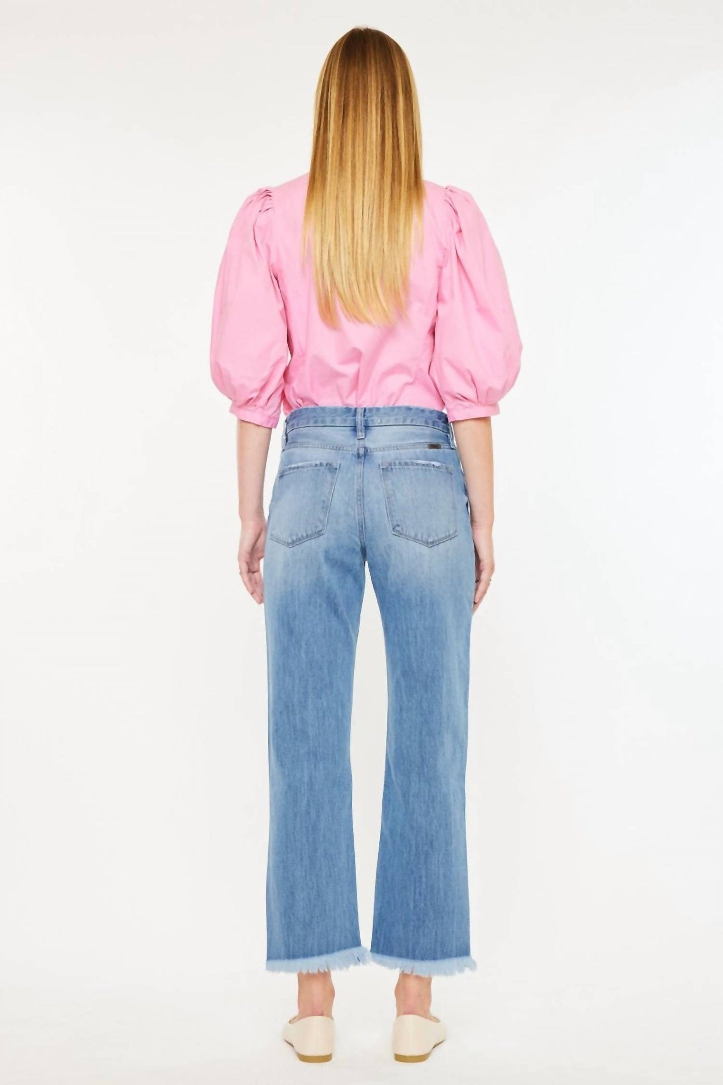 Kancan - High Rise Straight Leg Button Fly Jean
