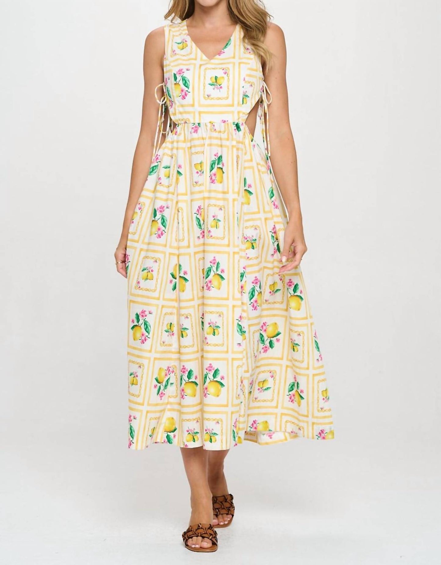 Meet Me In Santorini - Citrus Maxi Dress