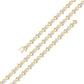 10k Yellow Gold Plated .925 Sterling Silver 2.00 Cttw Round-Cut Diamond Link 7" Bracelet (H-I Color, I2-I3 Clarity)
