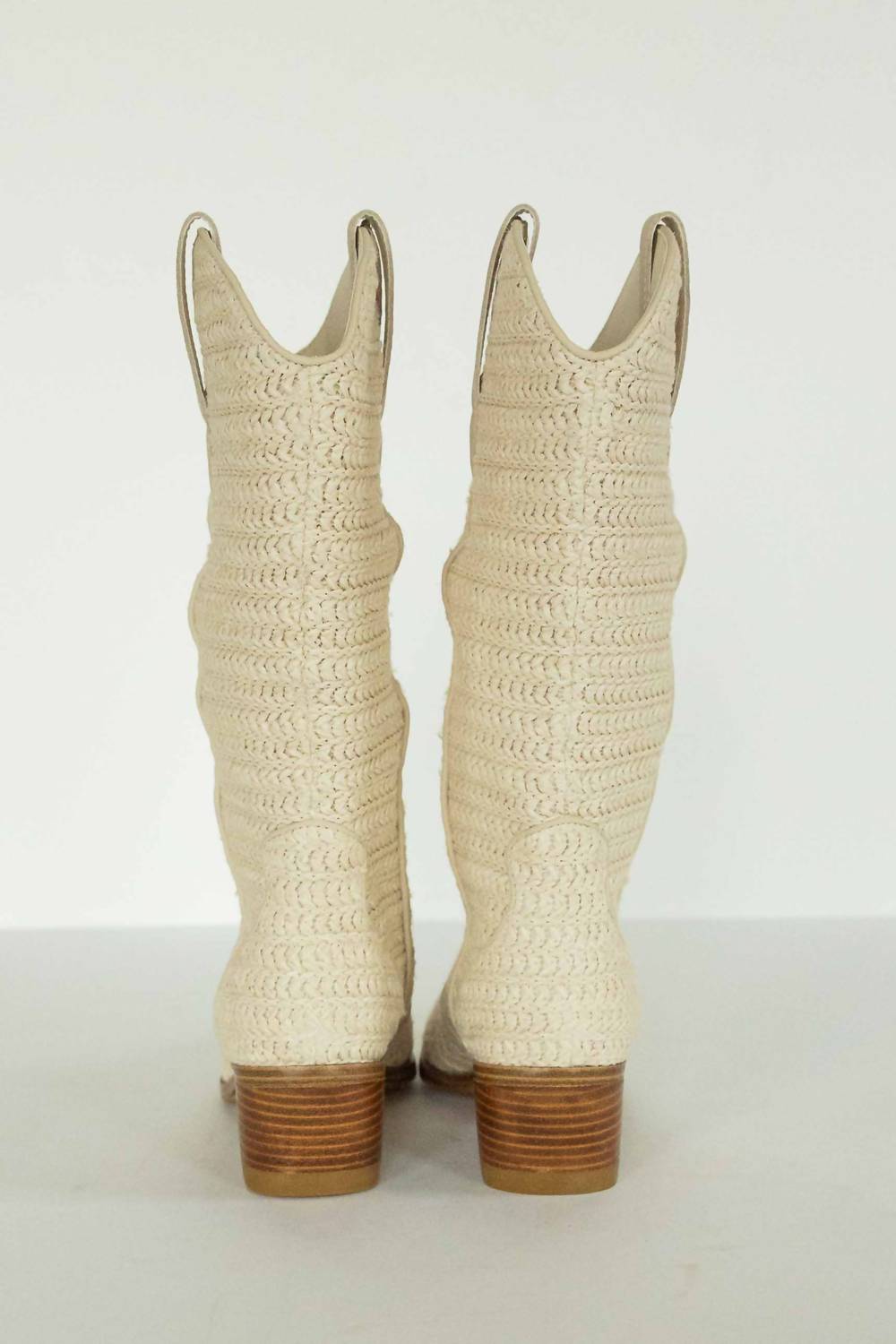 Mia Shoes - Women's Jenah Leather Raffia Boots