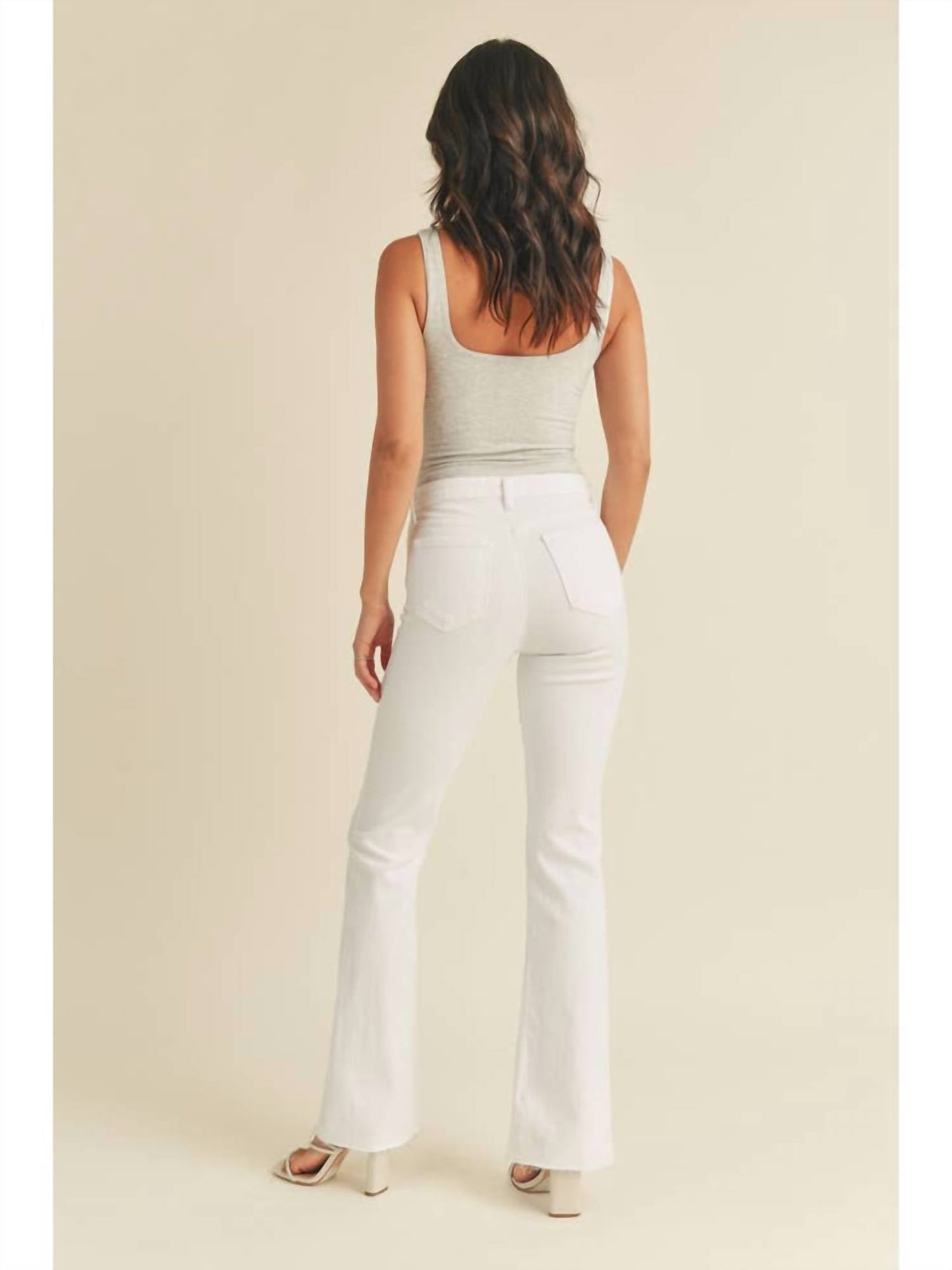 Just Black Denim - High Rise Scissor Cut Flare Long Jeans