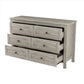3-Pieces Bedroom Set Queen Size Farmhouse Platform Bed with Storage Headboard and Charging Station