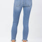 Judy Blue - Bleach Splash Skinny Capris Pant