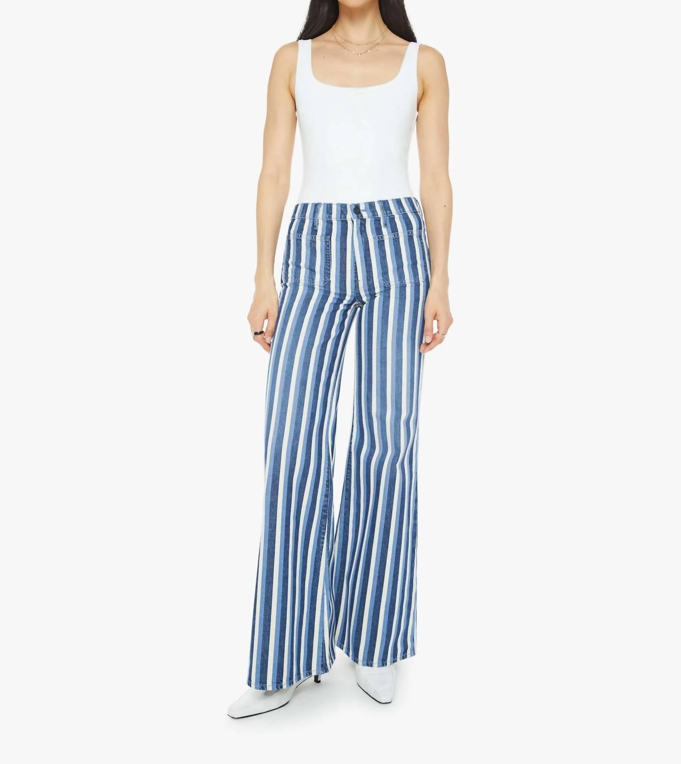 Mother - Patch Pocket Twist Sneak Jean