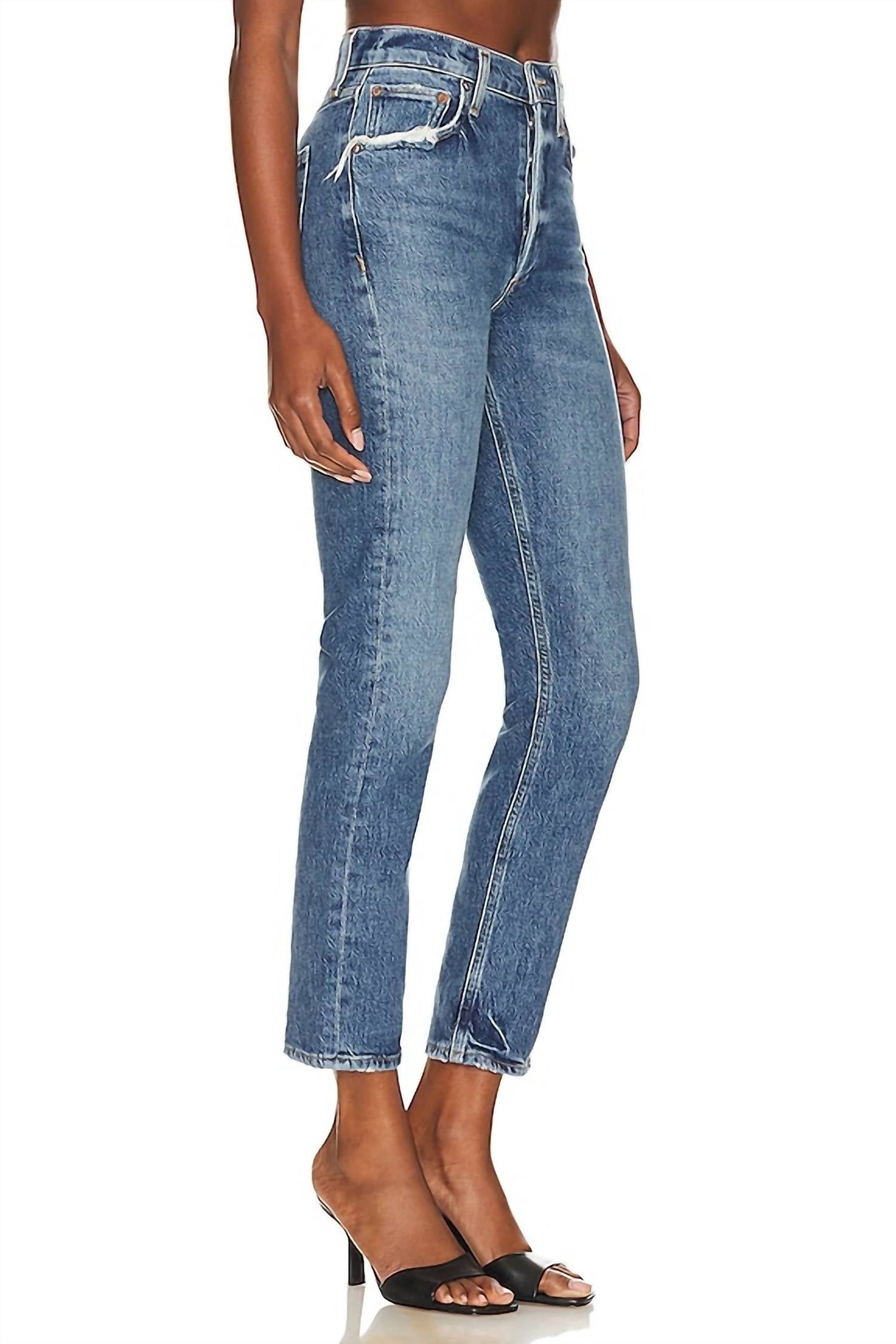 Agolde - Riley Long High-waisted Straight Leg Jeans