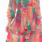 Taj By Sabrina Crippa - Abstract Jungle Midi Dress